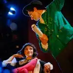 Kneehigh The Flying Lovers of Vitebsk 11 c Steve Tanner Marc Antolin as Marc Chagall Audrey Brisson as Bella Chagall
