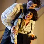 Kneehigh The Flying Lovers of Vitebsk 9 c Steve Tanner Marc Antolin as Marc Chagall Audrey Brisson as Bella Chagall